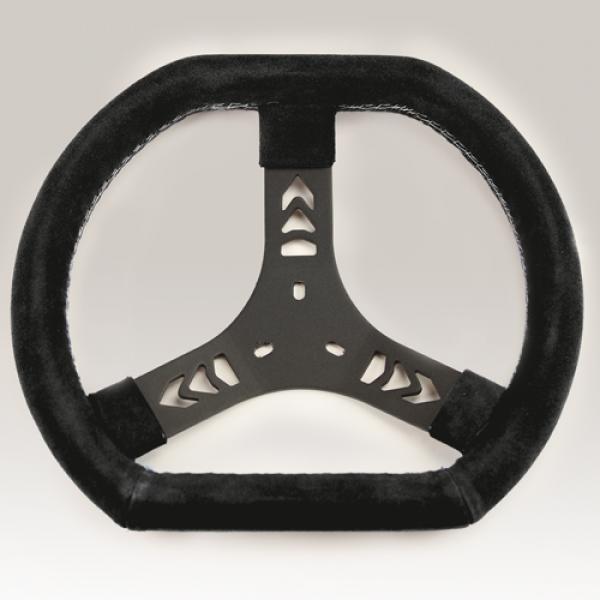 Wildleder Lenkrad schwarz | doppelt abgerundet Ø:320mm
